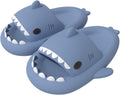 Boys Girl Cloud Shark Slides Non-Slip Novelty Open Toe Sandals Extremely Comfy Cushioned Thick Sole Cute Cartoon Shower Slippers Indoor & Outdoor