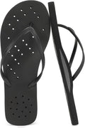 Shower Shoes Men : Quick Dry Arch Support Flip Flops, Non Slip Mens Flip-Flop for Beach Pool College Dorm Bathroom Thong Sandals with Drain Holes