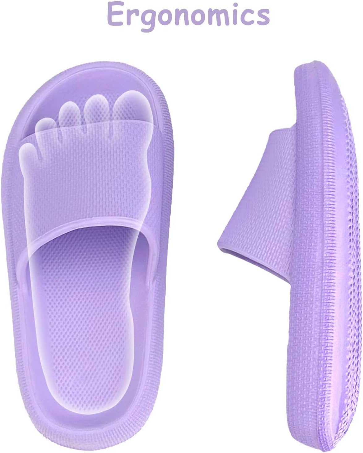 Cloud Slides for Kids丨Boys Girls Shower Slippers Slip on Sandals丨Non-Slip Open Toe Pillow Slippers Sandals丨Quick Drying Summer Beach Pool Shoes
