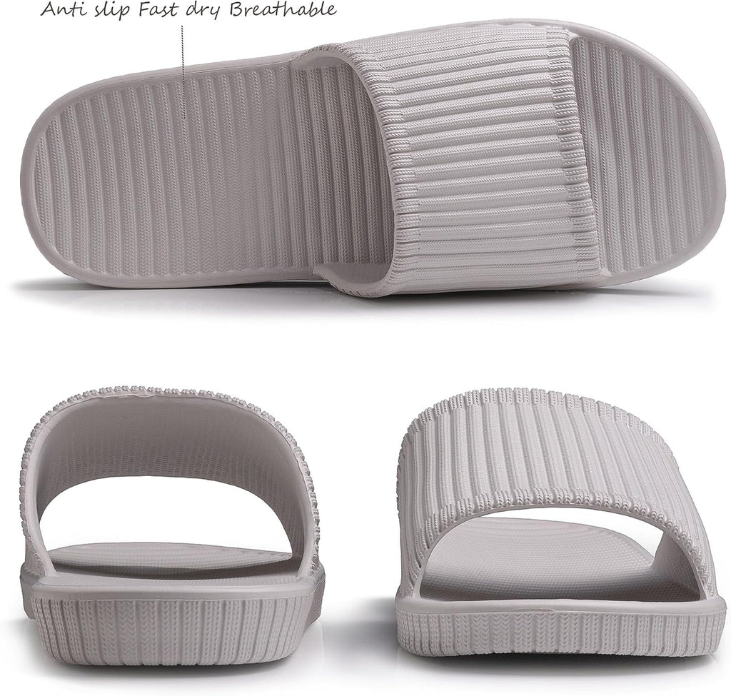 Shower Shoes, Women & Men’s Shower Slippers, Slides Sandals Pool Slides House Slippers Non-Slip Indoor Bathroom Shoes Beach Sandals